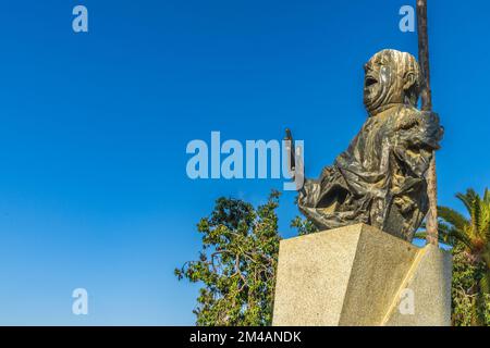 Siviglia, Spagna, 10 marzo 2022. Monumento al cantante di flamenco Antonio Mairena nella città di Siviglia, Spagna. Foto Stock