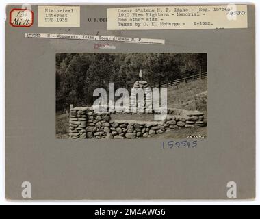 Monumenti storici - Idaho. Fotografie relative alle foreste nazionali, alle pratiche di gestione delle risorse, al personale e alla storia culturale ed economica Foto Stock