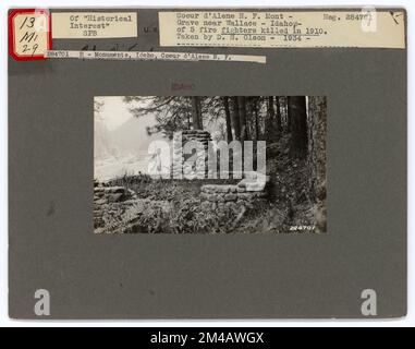 Monumenti storici - Idaho. Fotografie relative alle foreste nazionali, alle pratiche di gestione delle risorse, al personale e alla storia culturale ed economica Foto Stock