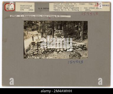 Monumenti storici - Idaho. Fotografie relative alle foreste nazionali, alle pratiche di gestione delle risorse, al personale e alla storia culturale ed economica Foto Stock