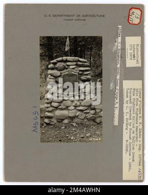 Monumenti storici - Idaho. Fotografie relative alle foreste nazionali, alle pratiche di gestione delle risorse, al personale e alla storia culturale ed economica Foto Stock