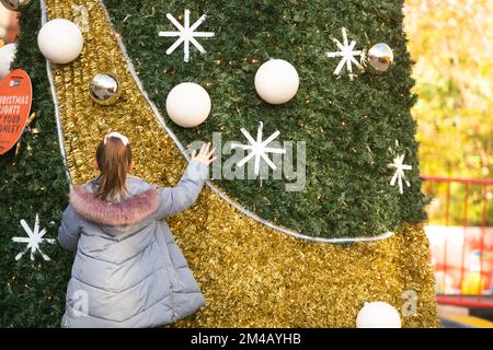 Fiar di Natale in Bromley High Street, Londra Foto Stock