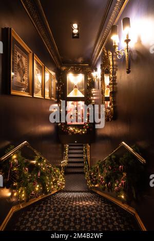 Tramp Private Club, locale notturno storico, aperto solo ai soci e agli ospiti, noto per la sua clientela celebrità e feste selvagge, Jermyn Street, St James's. Foto Stock