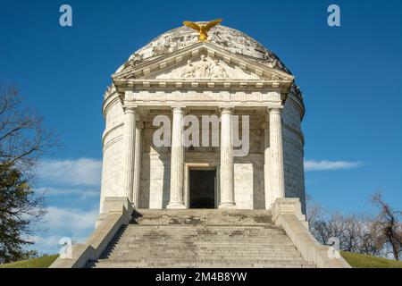 Vicksburg, USA – 1 dicembre 2022 - il monumento commemorativo dell'Illinois (o Illinois state Memorial) si trova a Vicksburg, Mississippi Foto Stock