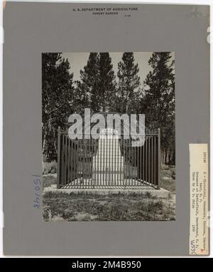 Monumenti storici - Montana. Fotografie relative alle foreste nazionali, alle pratiche di gestione delle risorse, al personale e alla storia culturale ed economica Foto Stock