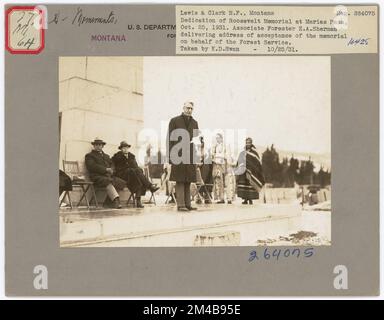 Monumenti storici - Montana. Fotografie relative alle foreste nazionali, alle pratiche di gestione delle risorse, al personale e alla storia culturale ed economica Foto Stock