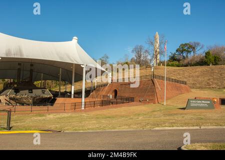 Vicksburg, USA – 1 dicembre 2022 - USS Cairo Museum al Vicksburg National Military Park in Mississippi Foto Stock