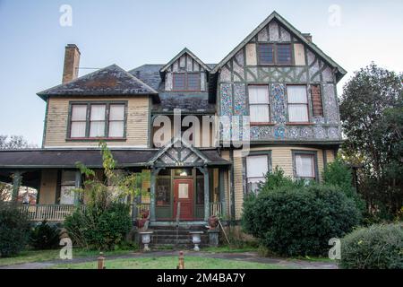 Port Gibson, USA – 1 dicembre 2022 - l'edificio italiano Bernheimer costruito dagli uomini d'affari ebrei Samuel e Jacob alla fine del 1800 a Port Gibson Foto Stock