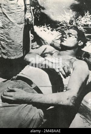 Il bandito italiano Salvatore Giuliano morto, Italia 1940s Foto Stock