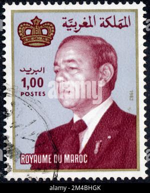 TIMBRE OBLITÉRÉ ROYAUME DU MAROC. POST. 1982. 1,00 Foto Stock