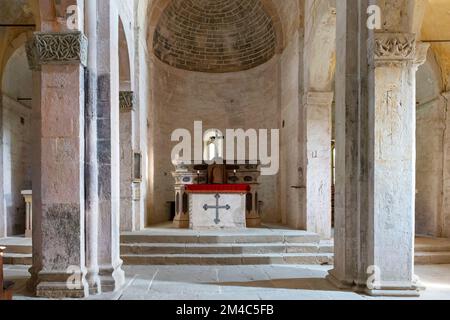 chiesa di san costanzo al monte, villar san costanzo, italia Foto Stock