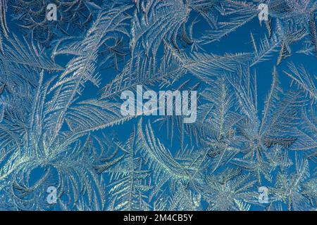 Vetro frost, Greater Sudbury, Ontario, Canada Foto Stock