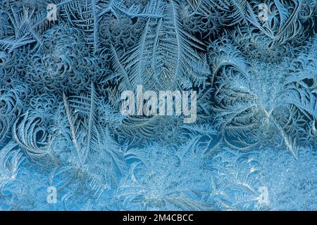 Vetro frost, Greater Sudbury, Ontario, Canada Foto Stock