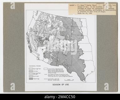 Mappe e grafici - tutti gli stati. Fotografie relative alle foreste nazionali, alle pratiche di gestione delle risorse, al personale e alla storia culturale ed economica Foto Stock