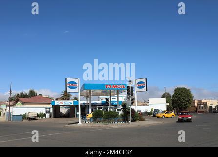 Stazione di servizio Tamoil in Eritrea Foto Stock