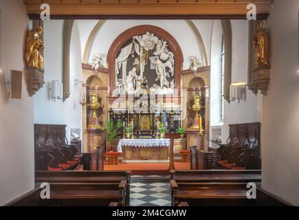 Cappella dell'Annunciazione nella Cattedrale di San Peter e Paul Interior - Brno, Repubblica Ceca Foto Stock
