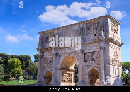 L'Arco di Costantino a Roma. Foto Stock