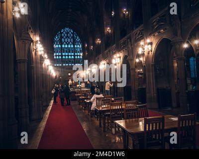 John Rylands Research Library, Manchester. Foto Stock