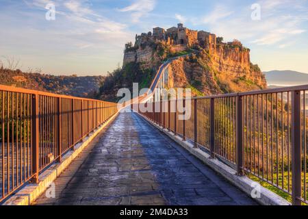 Civita di Bagnoregio, Viterbo, Lazio, Italia Foto Stock