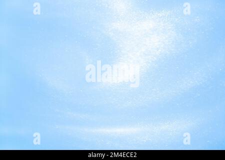 delicato sfondo blu con sequine onde movimento liquido Foto Stock