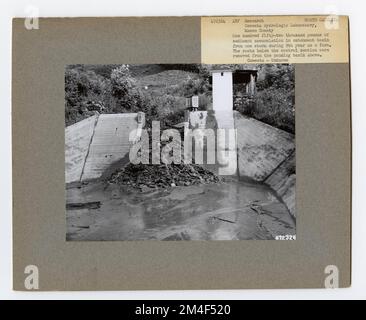 Studi Streamflow - Carolina del Nord. Fotografie relative alle foreste nazionali, alle pratiche di gestione delle risorse, al personale e alla storia culturale ed economica Foto Stock