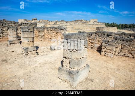 Rovine del Parco Archeologico di al-Baleed, Museo della Terra di Frankincense. Salalah, Oman. Foto Stock
