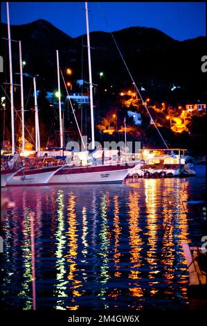 Port of Kas with boats in Turkey - vvbvanbree fotografie Foto Stock