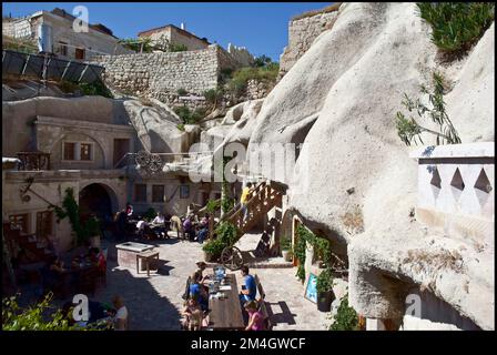 Cave abitazioni in Goreme Turchia Cappadocia '. vvvbvanbree fotografie Foto Stock