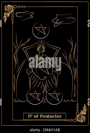 l'illustrazione - scheda per tarot Illustrazione Vettoriale