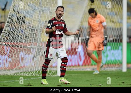 Rio de Janeiro, Brasile, 19 ottobre 2022. Giocatore di calcio Everton Ribeiro della squadra flamengo, durante la partita Flamengo x Corinthians, per la finale di coppa o Foto Stock