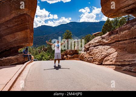 Giardino degli Dei in Colorado Foto Stock