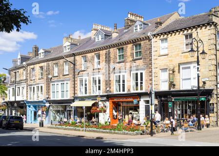 Harrogate Yorkshire Harrogate Shops Montpellier Hill nel quartiere Montpellier Harrogate centro città Harrogate North Yorkshire Inghilterra Regno Unito GB Europa Foto Stock