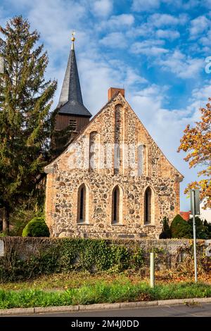 Blankenfelde Village Church, Berlino, Germania Foto Stock