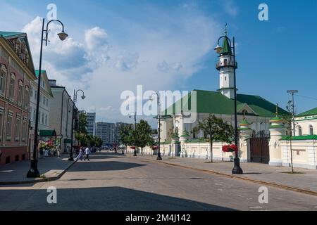 Vecchio quartiere Tartastano, sito dell'UNESCO, Kazan, Repubblica di Tartastan, Russia Foto Stock