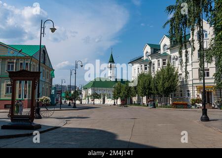 Vecchio quartiere Tartastano, sito dell'UNESCO, Kazan, Repubblica di Tartastan, Russia Foto Stock