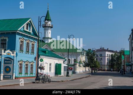 Vecchio quartiere Tartastano, sito dell'UNESCO, Kazan, Repubblica di Tartastan, Russia Foto Stock