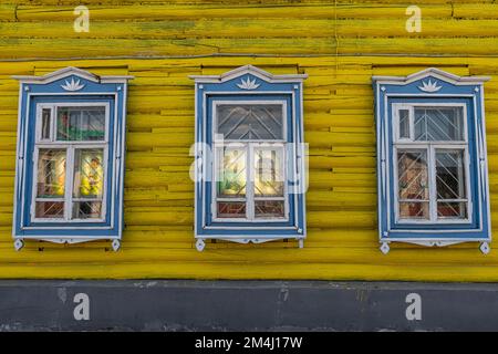 Vecchio quartiere Tartastano, sito dell'UNESCO, Kazan, Repubblica di Tartastan, Russia Foto Stock