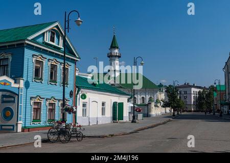 Vecchio quartiere Tartastano, sito dell'UNESCO, Kazan, Repubblica di Tartastan, Russia Foto Stock