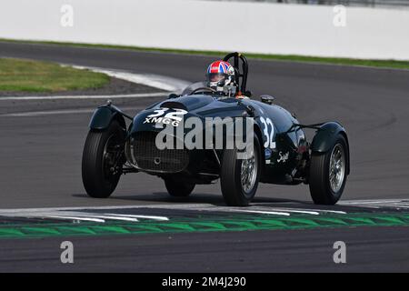 Cliff Gray, Frazer Nash XMG6 le Mans Replica Mk2, MRL Royal Automobile Club Woodcote Trophy & Stirling Moss Trophy, una gara di cinquanta minuti con un mandato Foto Stock