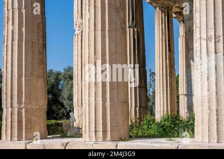 Tempio di Efesto, Agora, Atene, Grecia Foto Stock