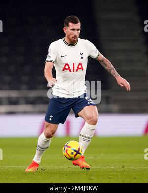 Pierre-Emile Hojbjerg di Tottenham Hotspur durante una partita amichevole al Tottenham Hotspur Stadium, Londra. Data immagine: Mercoledì 21 dicembre 2022. Foto Stock