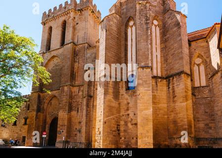 Porta San Juan, uno degli ingressi della città murata. LaGuardia, Álava, Paesi Baschi, Spagna, Europa Foto Stock