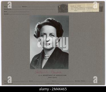 Ritratti - Ritratti 'P'. Fotografie relative alle foreste nazionali, alle pratiche di gestione delle risorse, al personale e alla storia culturale ed economica Foto Stock