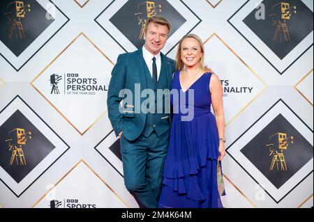 Manchester, Regno Unito. 21st dicembre 2022. Jane Torvill e Christopher Dean arrivano sul tappeto rosso ai premi della BBC Sports Personality of the Year 2022 . 2022-12-21. Credit: Gary Mather/Alamy Live News Foto Stock