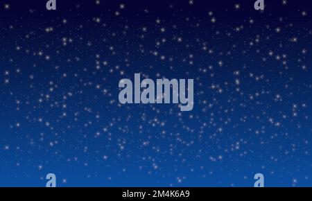 Sfondo cielo stellato - illustrazione digitale. Foto Stock