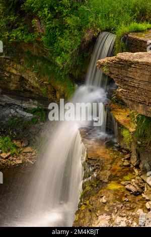 Alte cascate, Manitowaning, Manitoulin Island, Ontario, Canada Foto Stock