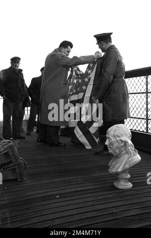 Franklin festeggiamenti per il 250th° anniversario a Parigi. Fotografie dei programmi di Marshall Plan, mostre e personale Foto Stock