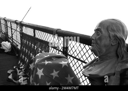 Franklin festeggiamenti per il 250th° anniversario a Parigi. Fotografie dei programmi di Marshall Plan, mostre e personale Foto Stock