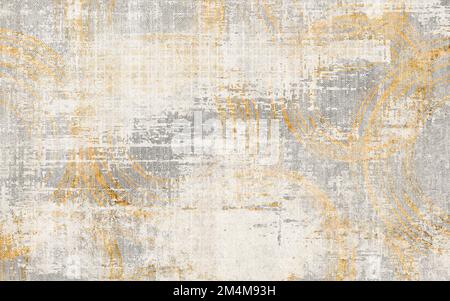 Astratto Golden vintage texture arte tappeto sfondo. Foto Stock