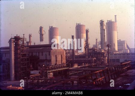 L'industria produce cinque fertilizzanti chimici di base: Fosfato, ammoniaca, urea, nitrato di ammonio e acido nitrico. India Foto Stock